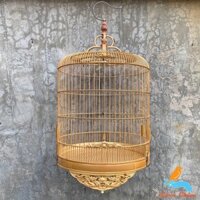 Lồng chim chòe lửa, lồng chòe than, lồng chào mào, lồng chòe lửa chất liệu trúc size 40