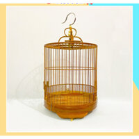 Lồng chim chòe than tự ráp mái bằng chất liệu trúc, tre già Đường kính 34cm. Phụ kiện lồng chim MAIN-86