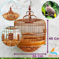 Lồng chim Cu Gáy, Lồng Cu Gáy đục đẹp - chất liệu trúc già , Lồng chim đẹp