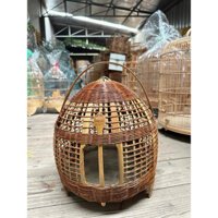 Lồng chim đa đa dáng tròn loại 1 chất liệu tre xử lí kèm quai xách cao cấp Birdcages