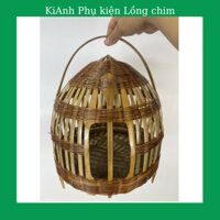 Lồng chim đa đa, lồng nuôi chim đa đa chất liệu tre gai, đã tráng cát gắn keo chắc chắc. Phụ kiện lồng chim Homee