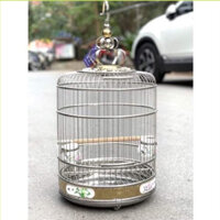 Lồng chim decor lồng Trung Quốc chim hoạ mi khướu choè than size 45 chất liệu inox Birdcages