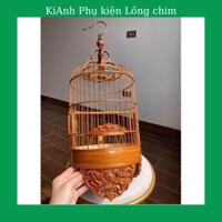 Lồng chim khuyên Bamboo lồng khuyên đẹp lồng chim đục máy cao cấp kèm phụ kiện