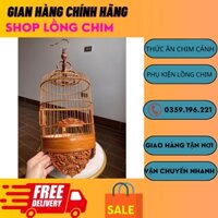 Lồng chim khuyên - lồng chim khuyên đục máy chất liệu trúc già cao cấp giá rẻ
