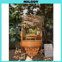 Lồng chim khuyên Milody lồng chim khuyên đục máy chất liệu trúc già cao cấp giá rẻ