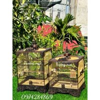 Lồng chim ráp sẵn cho Khuyên, hút mật, ốc mít, sâu đầu đỏ...( các loài chim nhỏ) nóc tròn đục anh hùng tương ngộ
