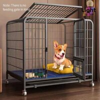 Lồng chó lồng thú cưng có khay cửa sổ trời 4 bánh Không gian rộng, nhiều cửa, độ cứng mạnh, an toàn và thoải mái