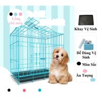 Lồng Chó Mèo Giá Rẻ Màu Sơn Tĩnh Điện Kích Thước 60x42x50cm (Chó Mèo Dưới 7Kg)