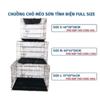 Lồng Chó Sơn Tính Điện Gấp Gọn Nhiều size