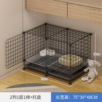 LỒNG CHUỒNG QUÂY CHÓ MÈO - THÚ CƯNG-PET CÓ CHÂN ĐẾ KÈM KHAY VỆ SINH ( mẫu C44069)