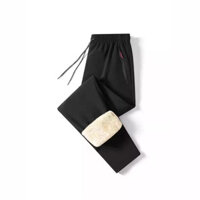 Lông Cừu Lót Dày Quần Cotton Nam Thu Đông Cừu Lông Cừu Quần Thường Ngày Quần Thể Thao Ấm Áp Hợp Thời Trang