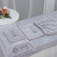 Lông Cừu San Hô Lớn Khăn Tắm Khăn Trải Đầu Giường Làm Đẹp Khăn Trải Giường Quản Lý Thẩm Mỹ Viện Chữ Da