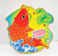 Lồng đèn cá chép 2 mảnh pin LD2M1