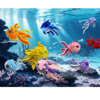 Lồng đèn cá trung thu hottrend 2024 - lồng đèn cá kẽm nhung handmade xinh màu hồng hoặc màu đỏ - quà tặng cho bé trẻ em