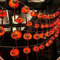 Lồng đèn chưng tết dây dài 5m . 12 lồng