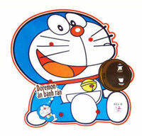 Lồng đèn đôrêmon ăn bánh rán 2 mảnh pin LD2M3