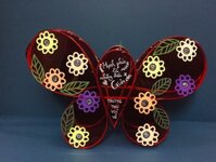 Lồng đèn giấy kiếng bướm hoa 25cm