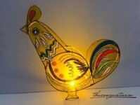 Lồng đèn giấy kiếng hình gà (20-30cm)