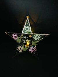 Lồng đèn giấy kiếng ngôi sao 35cm - M2