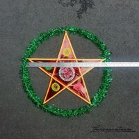 Lồng đèn giấy kiếng truyền thống ngôi sao (40-50cm)