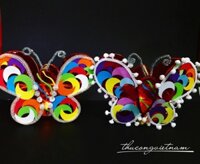 Lồng đèn giấy kính bướm đã trang trí mẫu 3