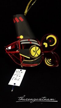 Lồng đèn giấy kính cá đã trang trí mẫu 1