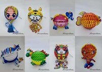 Lồng đèn giấy xếp in hình (15-20cm) - Mẫu 23