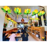 lồng đèn hoa sen 35cm ( xưởng lđ Thanh Trúc)