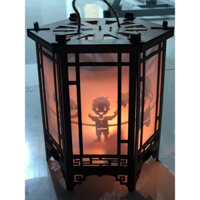 Lồng đèn kéo quân gỗ cao 24cm( Dùng nến)( Hình quay rước đèn múa lân)