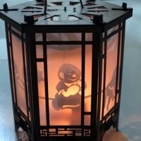 Lồng đèn kéo quân gỗ sài nến(Giao Hoả Tốc)