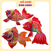 Lồng đèn kiếng hình CÁ CHÉP size 1m và 60cm - Đồ chơi lồng đèn trung thu truyền thống phụ kiện trang trí trung thu SẴN