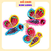 Lồng đèn kiếng hình CON ONG BƯỚM PHỐI LÔNG SẶC SỠ - Đồ chơi lồng đèn trung thu truyền thống phụ kiện trang trí CÓ SẴN- c