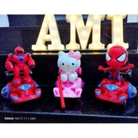 Lồng đèn Kitty, người nhện, robot ... đi xe cân bằng. lồng đèn trung thu sử dụng pin