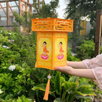 Lồng đèn Lục giác - Lồng đèn Phật Đản - Kích thước 27x27