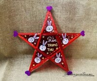 Lồng Đèn Ngôi Sao Giấy Kiếng - Mẫu Rằm Trung Thu (30cm)