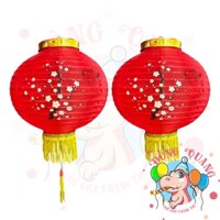 Lồng đèn Nhật Bản vải tròn Hoa Anh Đào (cặp)
