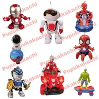 Lồng đèn Siêu Nhân, Người Nhện, Hulk, Ironman sẵn pin đồ chơi có nhạc đèn cho bé chơi trung thu