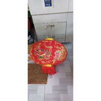 Lồng đèn Tết nhung cao cấp (1 cặp)