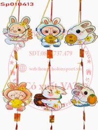 Lồng Đèn Trung Thu Điện Tử Gia Đình Thỏ 6297-TT (Cái)