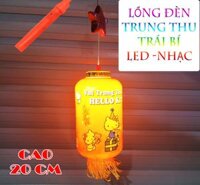 LỒNG ĐÈN TRUNG THU HÌNH TRÁI BÍ CÓ ĐÈN CÓ NHẠC