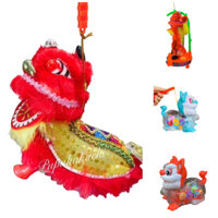 Lồng đèn trung thu Lân sẵn pin 25×18(cm) đồ chơi trung thu