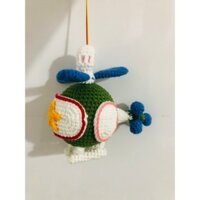 LỒNG ĐEN TRUNG THU TRỰC THĂNG BẰNG LEN helicopter mid autumn crochet có đèn có nhạc