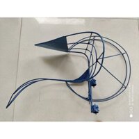 Lồng gặt lúa cho máy cắt cỏ cầm tay, thép cứng, cắt lúa chuyên dụng,  màu xanh, vơ dài. chắc chắn.