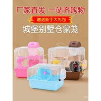 Lồng Hamster Nhỏ Đặc Biệt Giá Rẻ Không Gian Lớn Lồng Sắt Đôi Lớp Cho Hamster Vàng Bộ Đồ Dùng Đầy Đủ