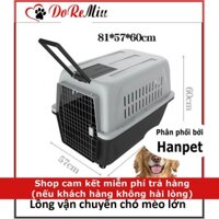 Lồng hàng không Doremiu Size 4 có bánh xe có tay kéo - Lồng vận chuyển chó mèo thú cưng loại lớn