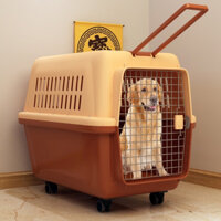 Lồng Hàng Không, Lồng Vận Chuyển Thú Cưng Size Khổng Lồ Dành Cho Pet Dưới 60kg