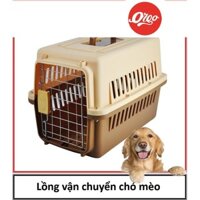 Lồng hàng không MÀU NÂU Orgo Size 1 & 2 Lồng vận chuyển chó mèo thú cưng loại nhỏ và vừa og