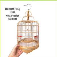 Lồng khuyên lùn lồng nuôi chim khuyên lồng khuyên giá rẻ chất liệu trúc đỏ size 22x22 Birdcages