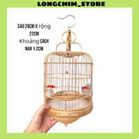 Lồng khuyên lùn lồng nuôi chim khuyên lồng khuyên giá rẻ chất liệu trúc đỏ size 22x22