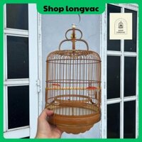Lồng lùn dành cho chim khuyên, hút mật. Kích thước 22cm x 22cm. Lồng chất liệu trúc.Đầy đủ phụ kiện. Miễn phí vận chuyển
